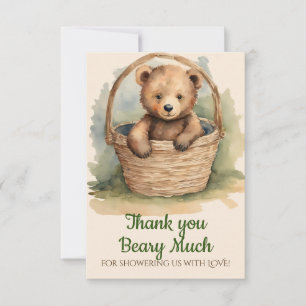 Baby Bear Merci de Baby shower neutre selon le sex