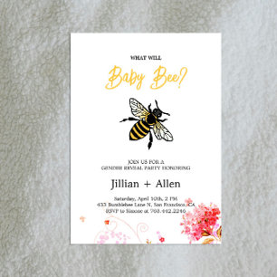 Baby Bee Genre Reveillez Invitation