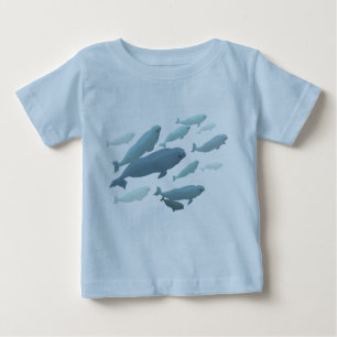 Baby Beluga Whale T-Shirt Cute Whale Art