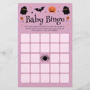Baby Bingo Halloween Baby Brewing Baby shower Jeu