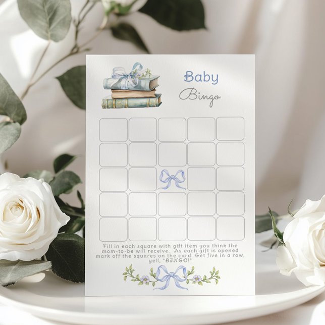 Baby Bingo New Chapter Bow Books baby shower jeu (Créateur téléchargé)