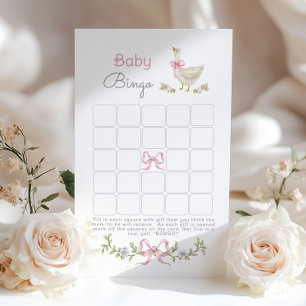Baby Bingo rose Silly Goose jeu baby shower