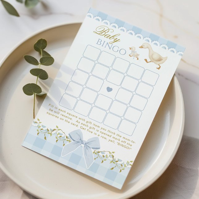 Baby Bingo Silly Goose Coquette Blue Shower game (Créateur téléchargé)