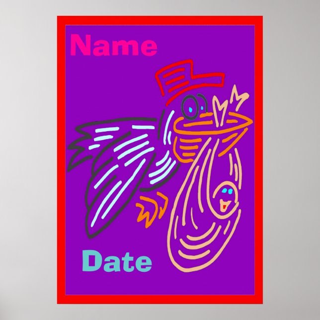 Baby Birth Day Poster (Devant)