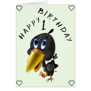 Baby Birthday Card Petit Inséparable - Personnalis