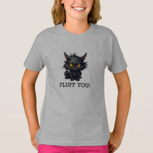 Baby Black Cat Design - T-Shirt de base pour fille