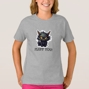 Baby Black Cat Design - T-Shirt de base pour fille