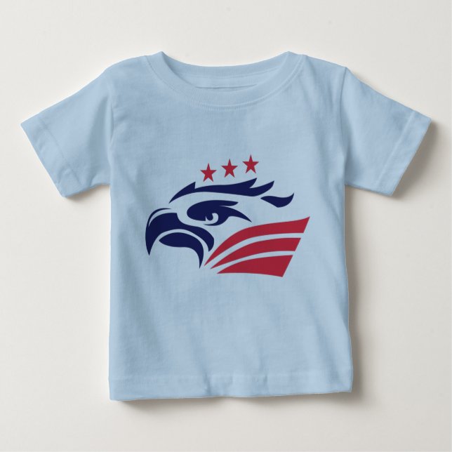 Baby Blue 2024 Election American Baby T-Shirt (Devant)