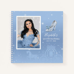 Baby Blue Cinderella Quinceanera Photo Livre d'Inv