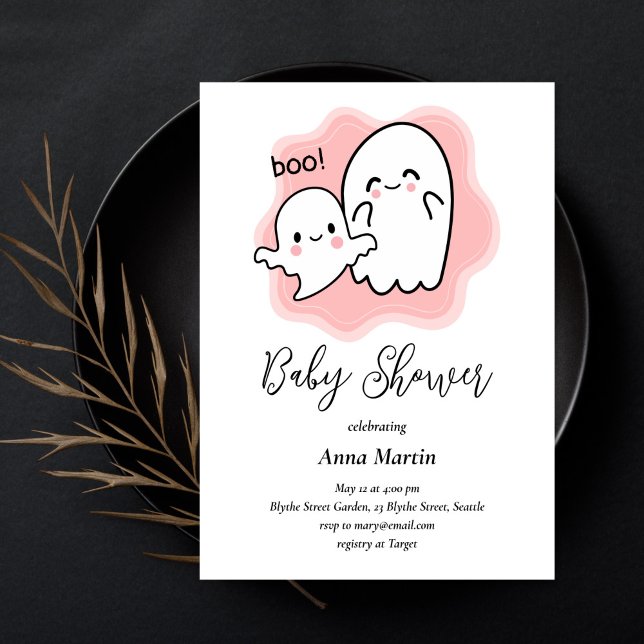 Baby Boo Ghost Shower Invitation (Créateur téléchargé)