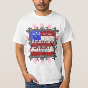 Baby Boomer 1962 anniversaire t-shirts personnalis