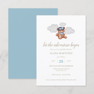 Baby Boy Adventure Baby shower Invitation