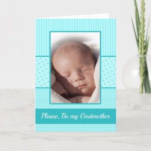 Baby Boy be my Godmère Invitation