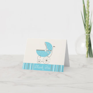Baby Boy Douche Carte de remerciements