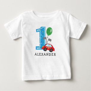 Baby boy race car 1er Anniversaire T-shirt