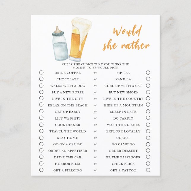 Baby brasse de la bière (Devant)