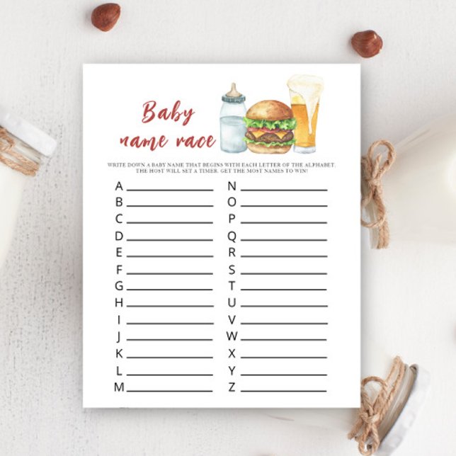 Baby brasse de la bière - Baby nom race jeu (Créateur téléchargé)