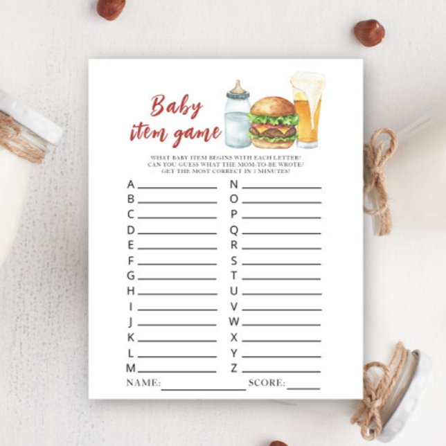 Baby brasse de la bière baby shower Baby Item Game (Créateur téléchargé)
