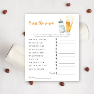 Baby brasse de la bière - Prix Guess Game