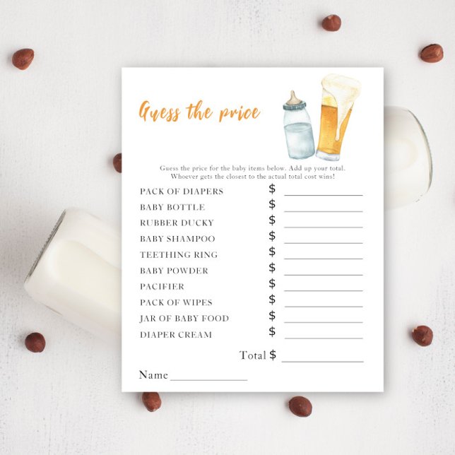 Baby brasse de la bière - Prix Guess Game (Créateur téléchargé)