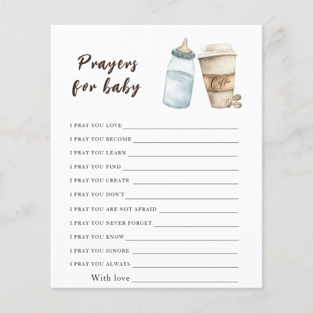Baby brasse du café Prières pour bébé (Devant)