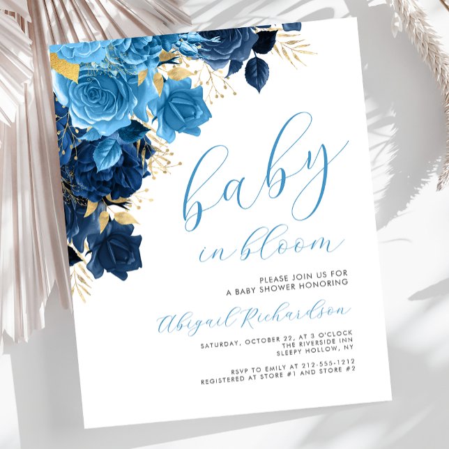 Baby budget dans la floraison Fête bébé Fleur Bleu (Créateur téléchargé)