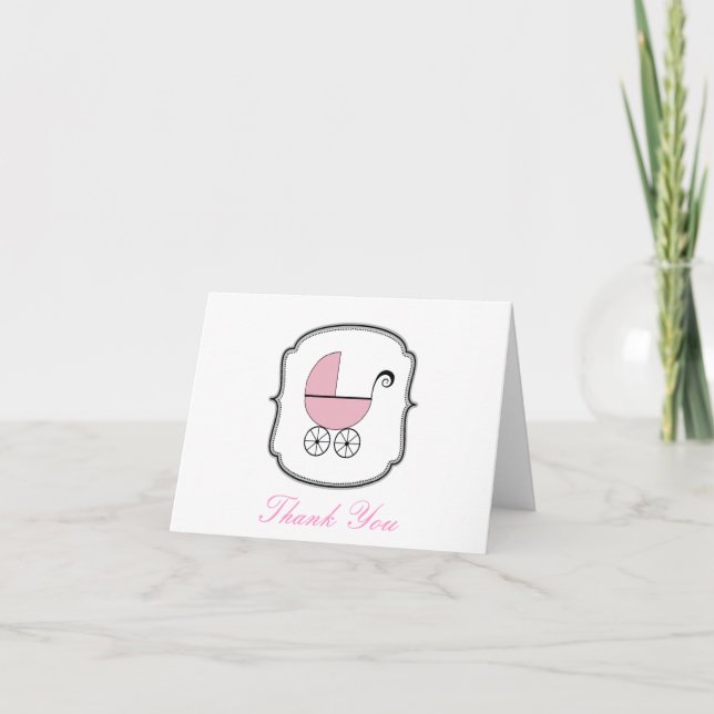 Baby Buggy Carte de remerciements (Devant)