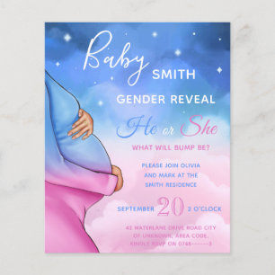 Baby Bump Cloud Sky Genre Reveillez Invitation