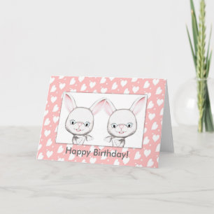 Baby Bunnies Bonne carte d'anniversaire