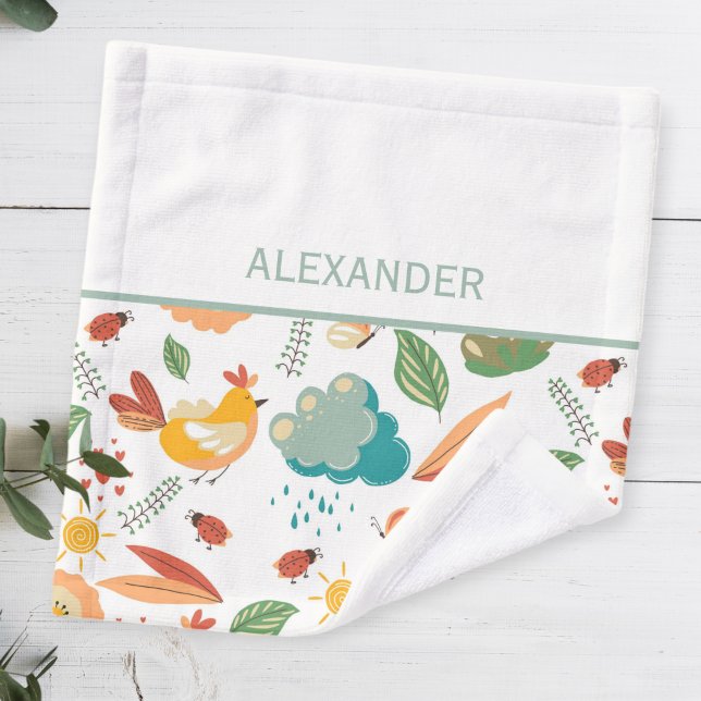 Baby burp cloth farm, shoulder cloth (Créateur téléchargé)