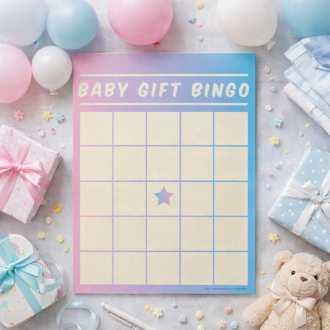 Baby-Cadeau Bingo Baby shower de jeu Bloc-notes (Créateur téléchargé)