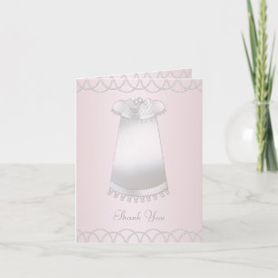 Baby Christening Merci Cartes