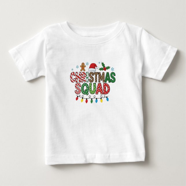 Baby Christmas Squad T-Shirt (Devant)