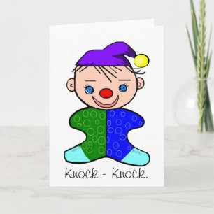 Baby Clown Knock - Knoke Joke Carte de voeux