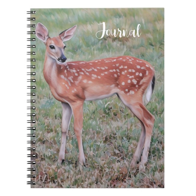 Baby Deer Fawn Art Nature Journal (Devant)