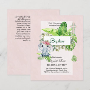 Baby Elephant BAPTISM Bautizo Bautismo Invitations