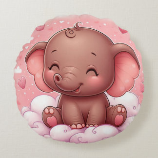 Baby éléphant coussin de pépinière, cadeau baby sh
