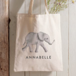Baby Elephant Sac fourre-tout personnalisé pour en<br><div class="desc">Personnalisez ce sac fourre-tout pour créer le parfait bagage pour les activités de votre enfant. Il fait également un grand sac cadeau qui peut être réutilisé encore et encore. Le design présente mon éléphant d'aquarelle d'origine. Veuillez me contacter si vous avez besoin d'aide pour customiser votre commande.</div>