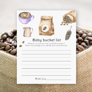 Baby est en train de brasser du café - Baby bucket