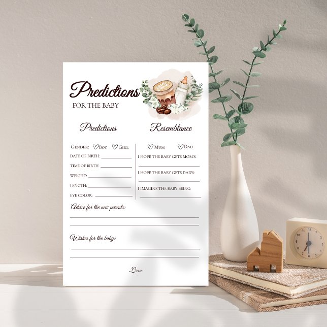 Baby est en train de brasser le café Baby shower p (Créateur téléchargé)