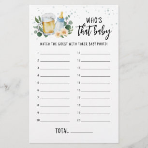 Baby est en train de brasser qui est ce jeu de pho