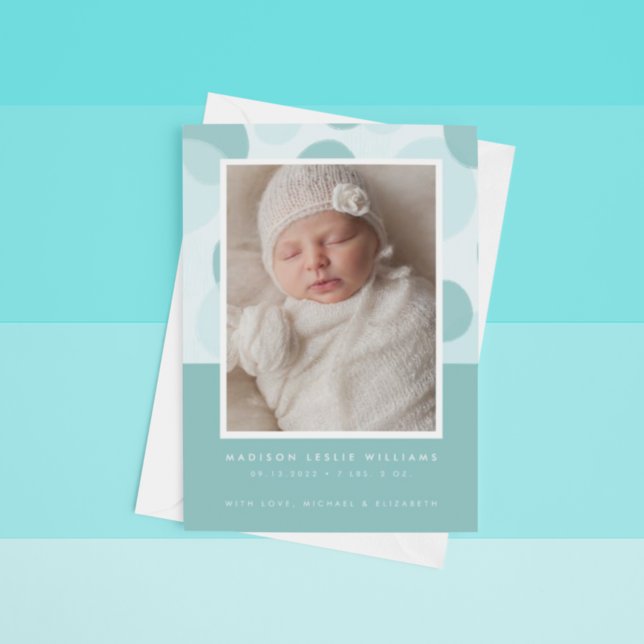 BABY FAIRE-PART minimaliste Abstrait (Créateur téléchargé)