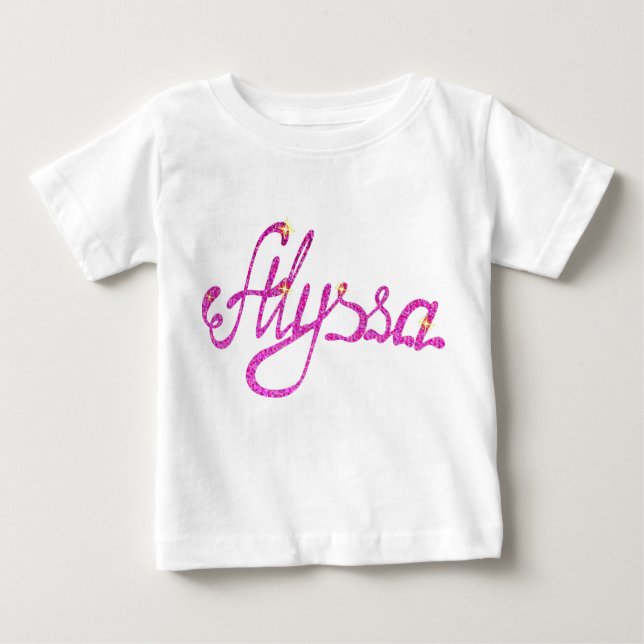 Baby Fine Jersey T-shirt Alyssa nom (Devant)