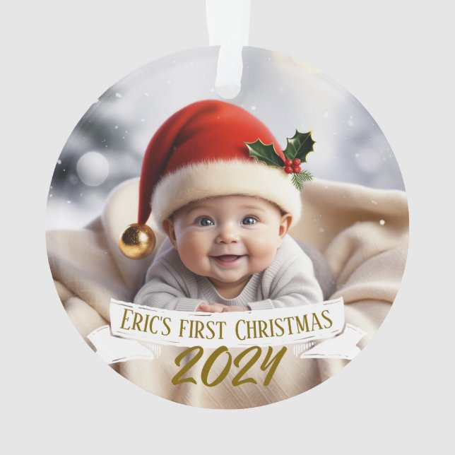 Baby First Christmas mignonne Fox (dos)