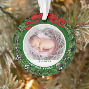 Baby First Christmas photo sainte couronne