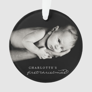 Baby First Christmas Snowflakes Style Chic Photo