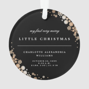 Baby First Christmas Winter Snowflakes Photo Naiss