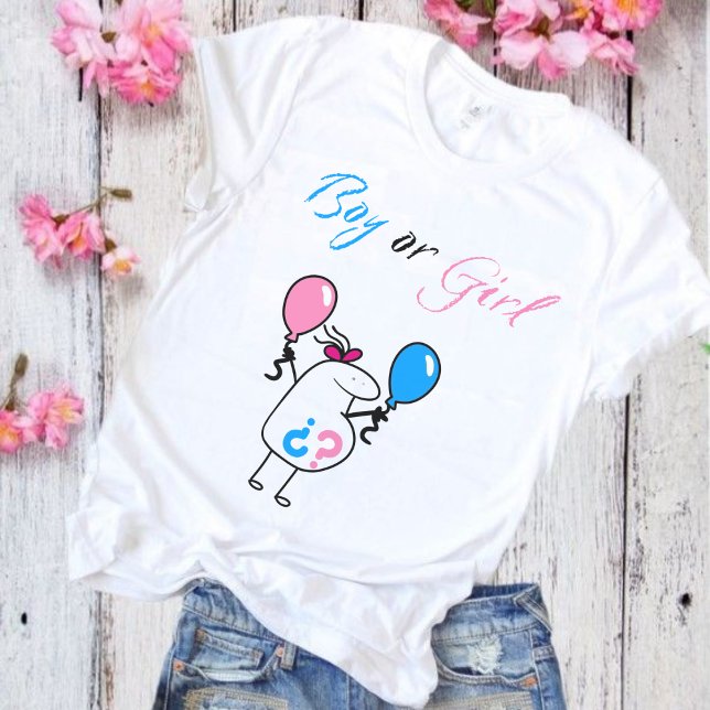 Baby Gender Reveal Party T-Shirt (Créateur téléchargé)