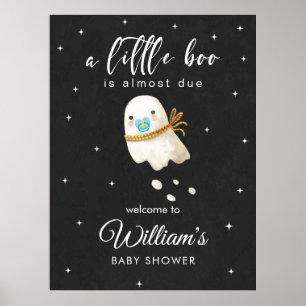 Baby Ghost Baby shower Petite Affiche de bienvenue