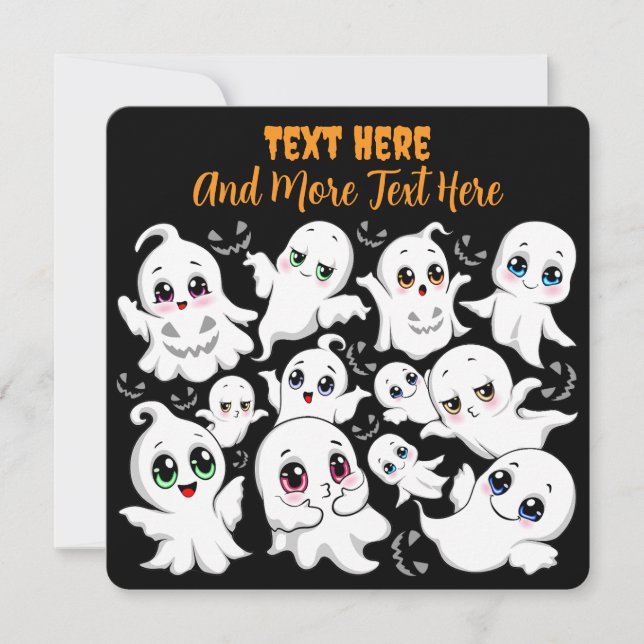 Baby Ghosts Éffrayant mignon Halloween humeur (Devant)